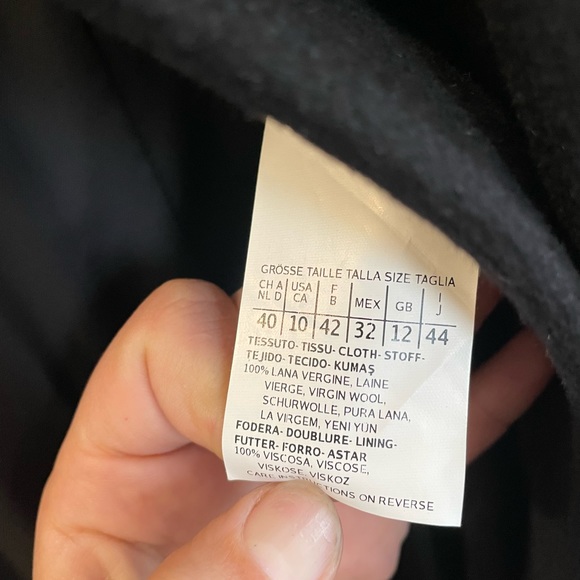 MaxMara Studio Virgin Wool Classic Coat - Picture 3 of 8